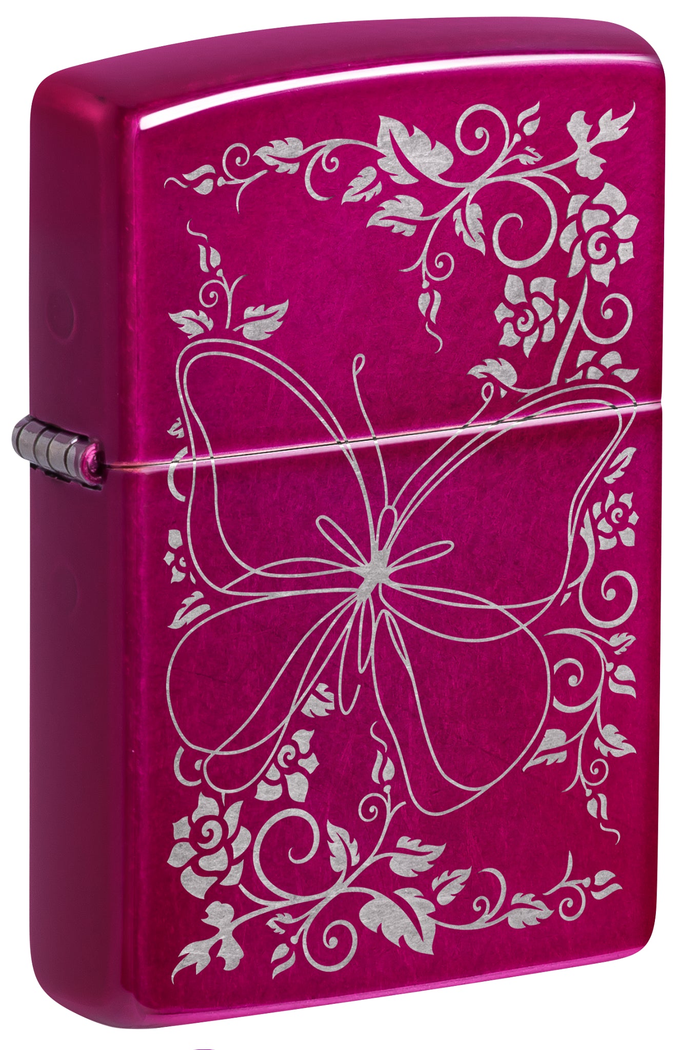 Zippo Butterfly Bliss Design Candy Raspberry Windproof Lighter