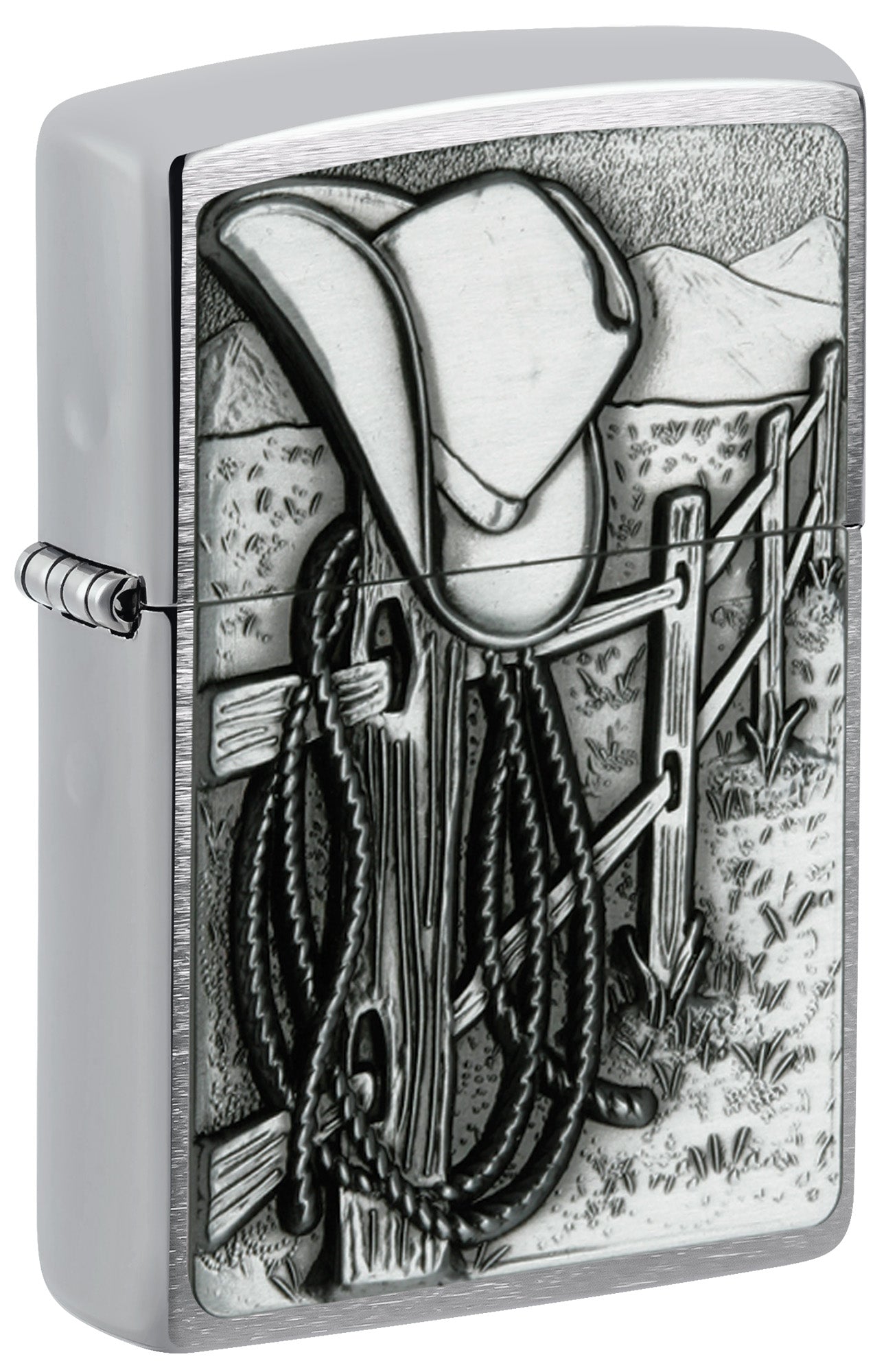氷室京介 I・DE・A ZIPPO Zippo Resting Cowboy Emblem Windproof Lighter – Zippo USA