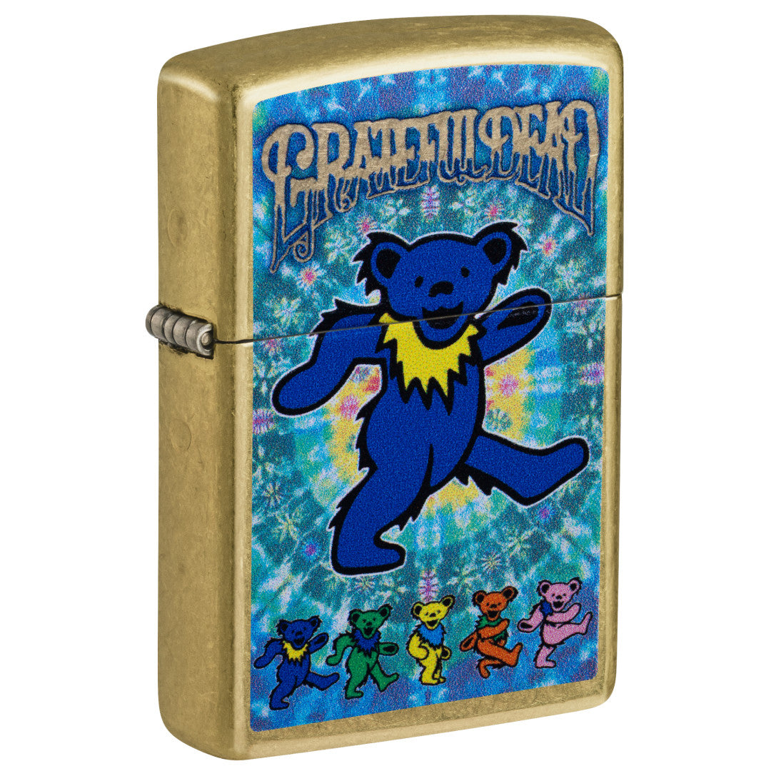Zippo Grateful Dead Dancing Bears Design Street Brass Windproof