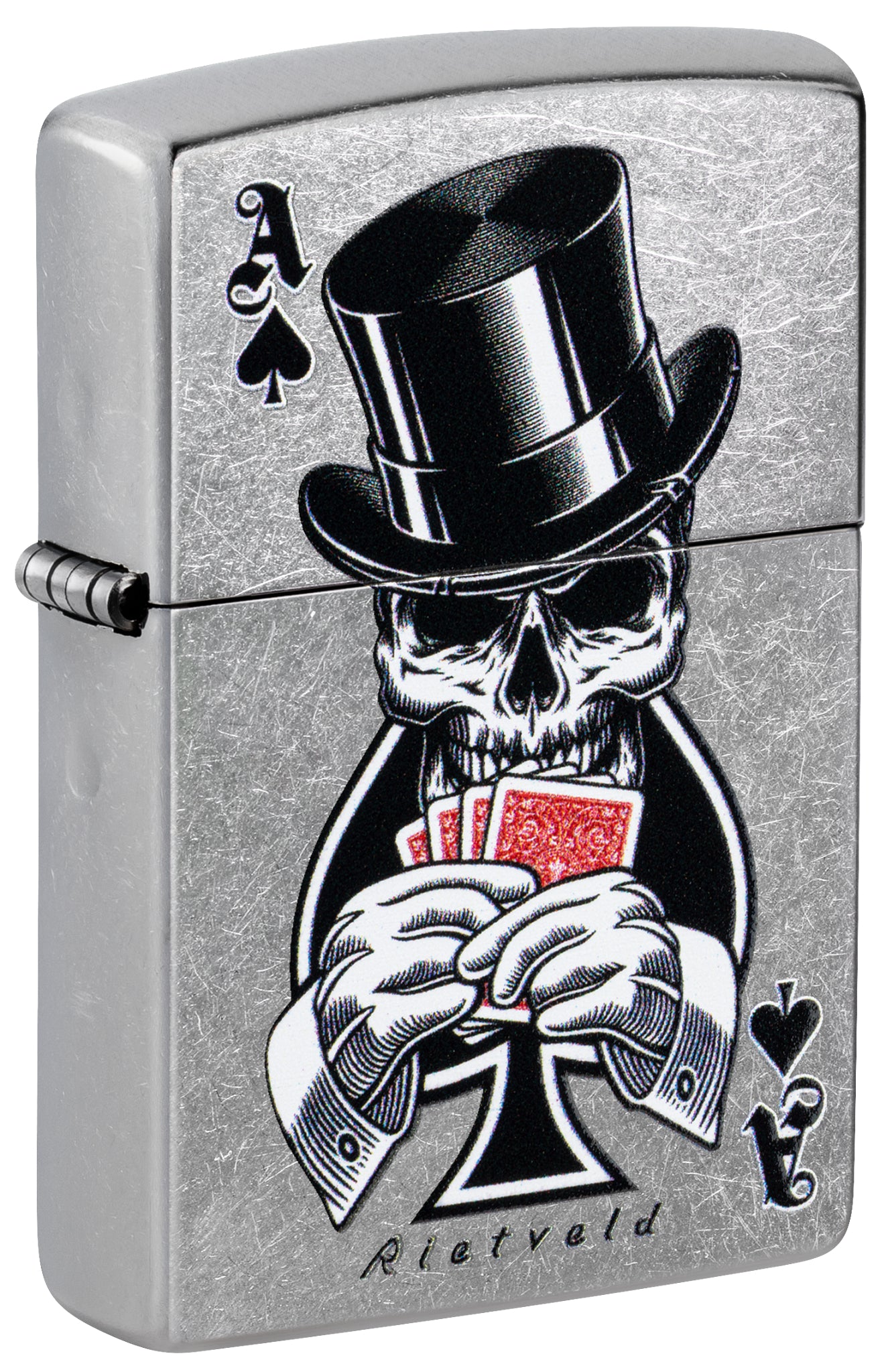 Zippo Rietveld Ace of Spades Design Street Chrome Windproof