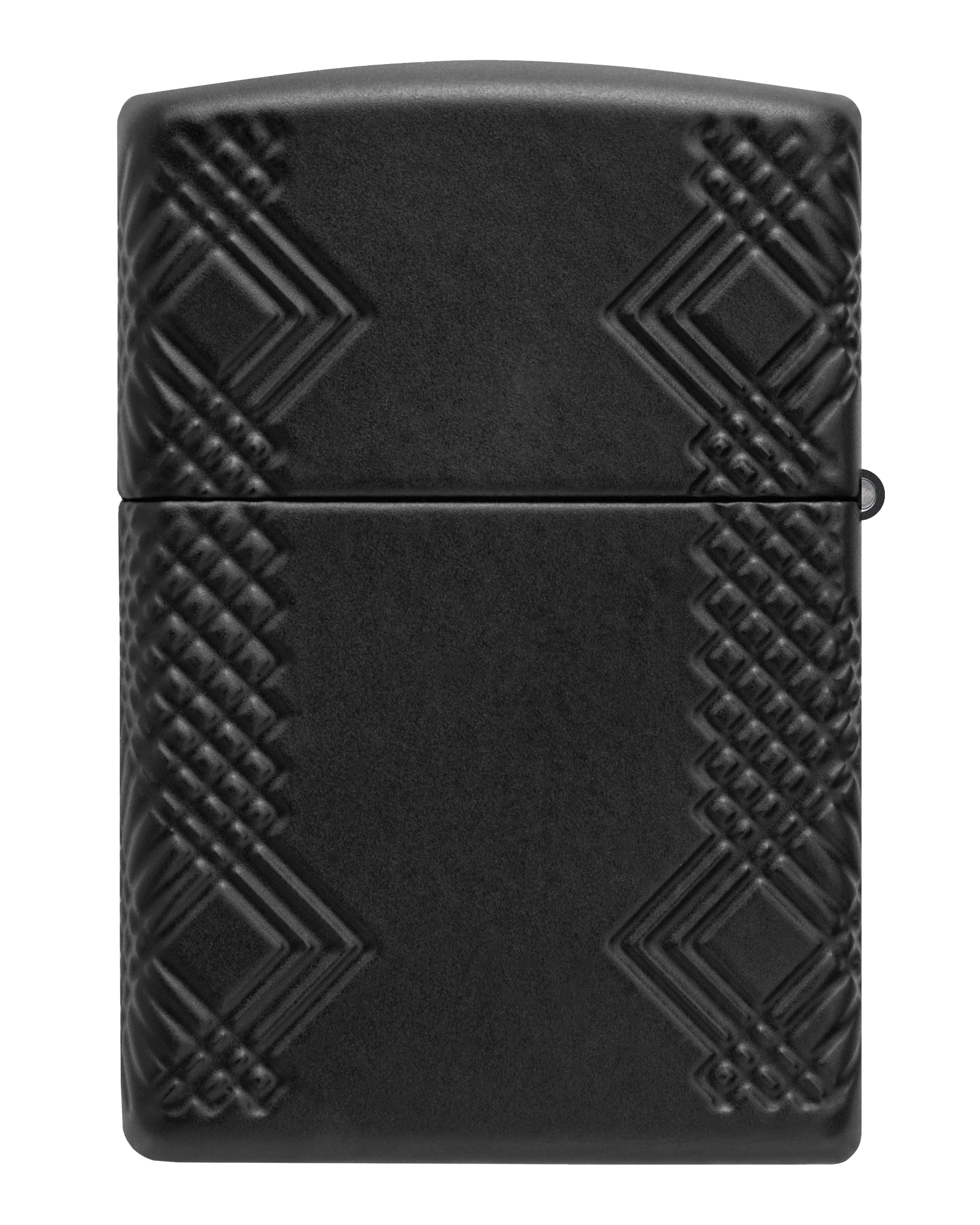 Back view of Zippo Rivet Flame Armor® Black Matte Windproof Lighter.
