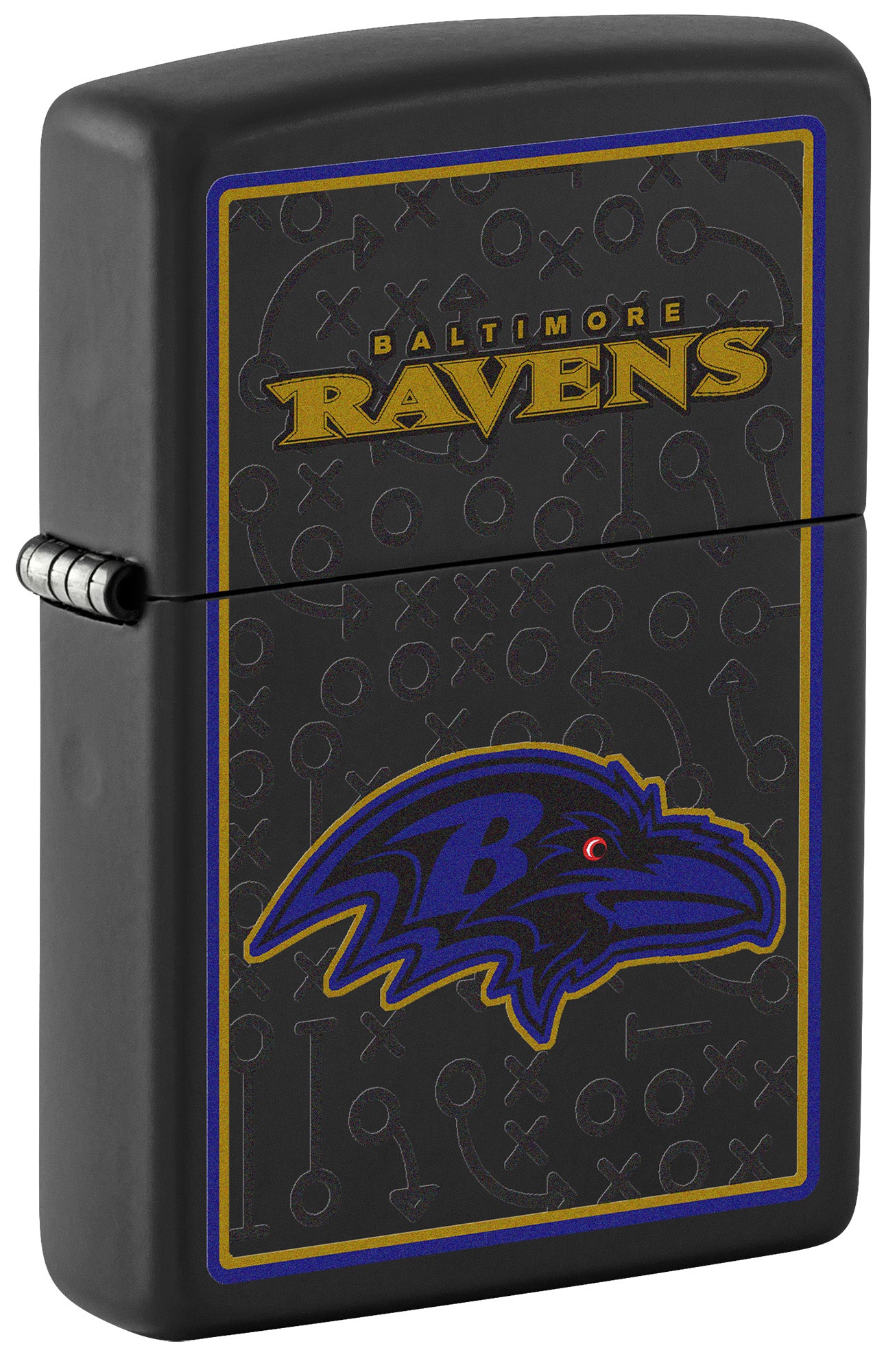 Zippo NFL Baltimore Ravens Black Matte Windproof Lighter – Zippo USA