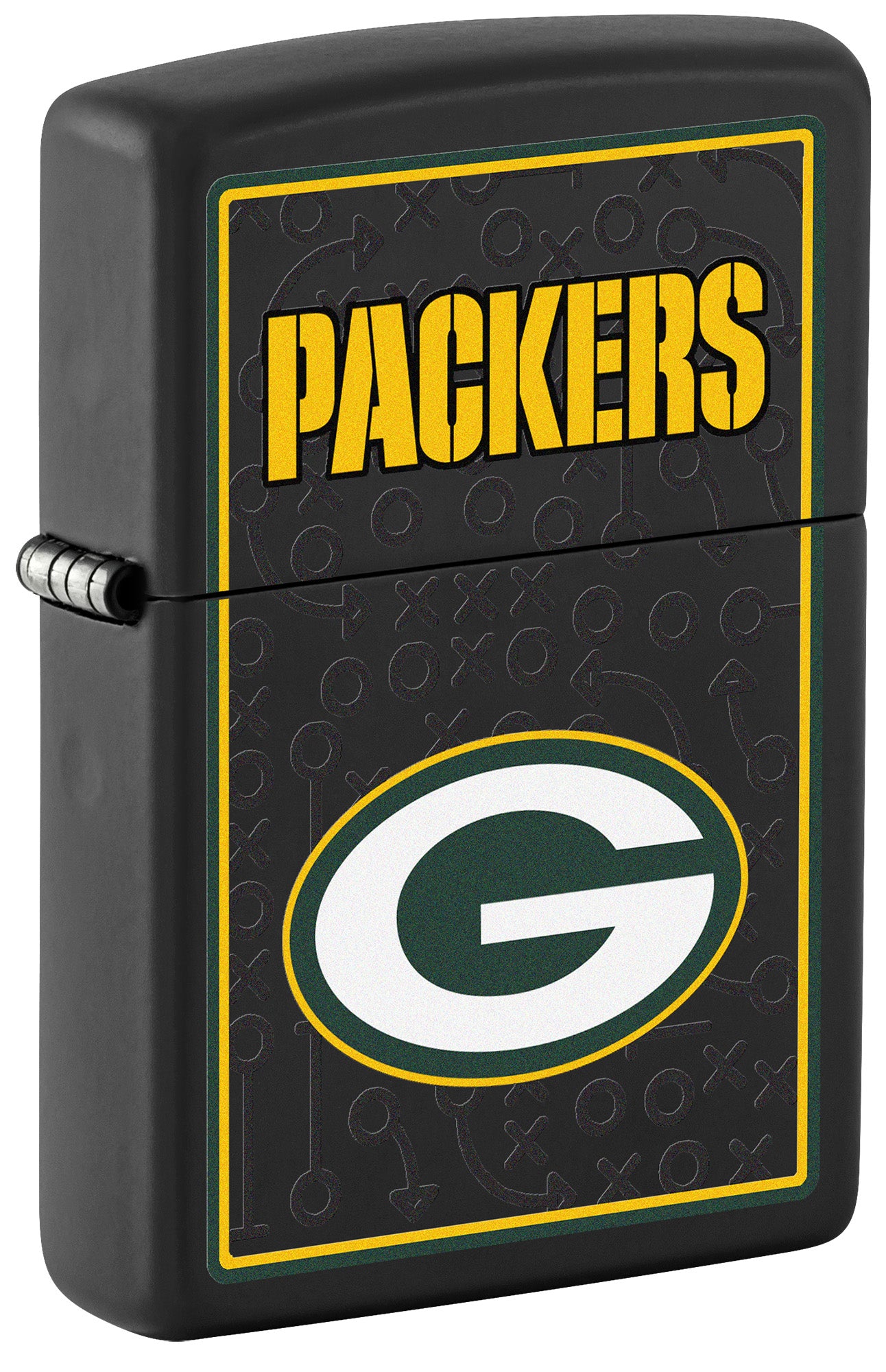 Zippo NFL Green Bay Packers Black Matte Windproof Lighter – Zippo USA