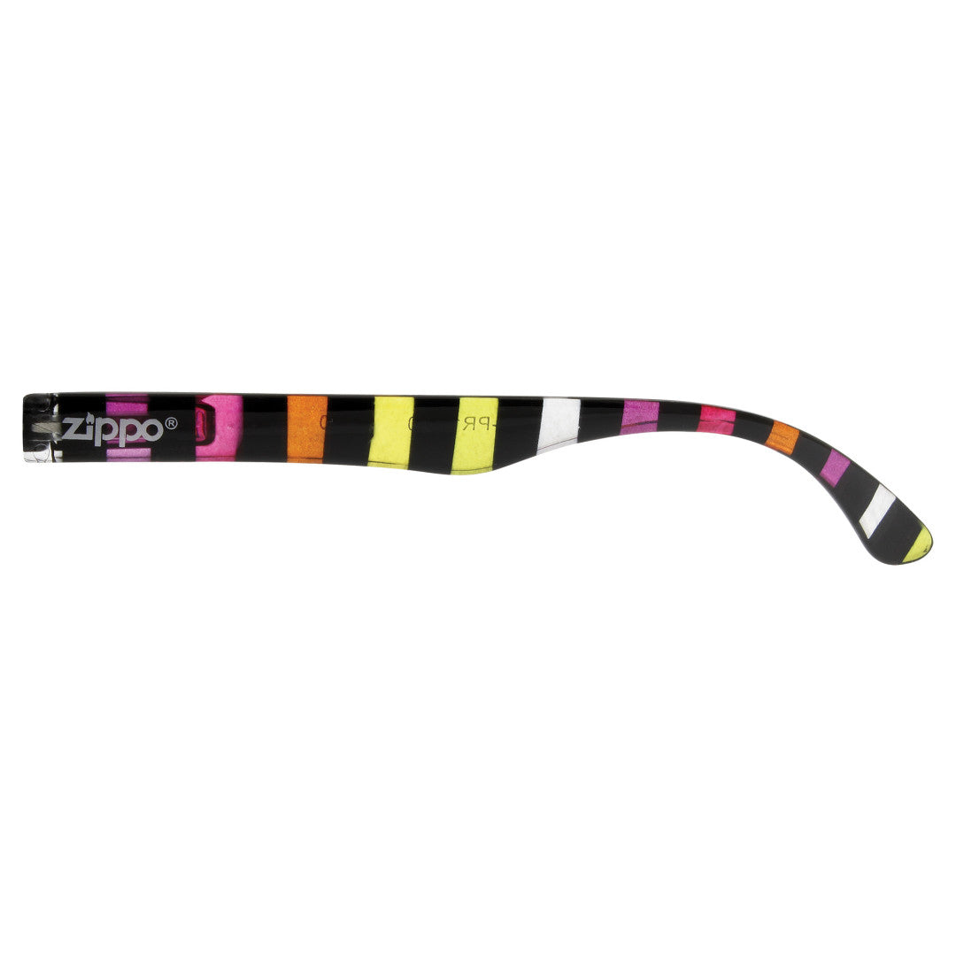 Wide Frame Striped Reading Glasses