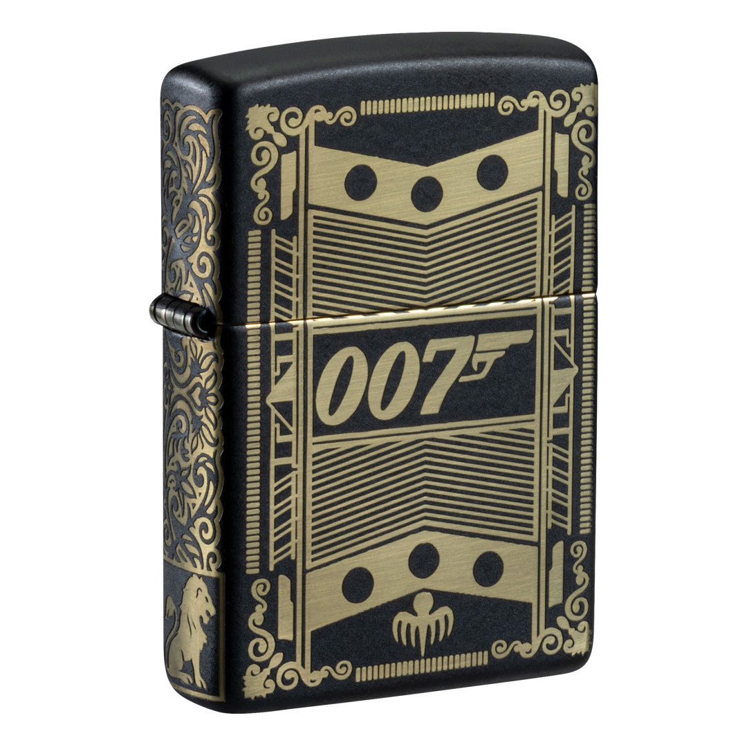 2026 James Bond Day Collectible Black Matte Windproof Lighter