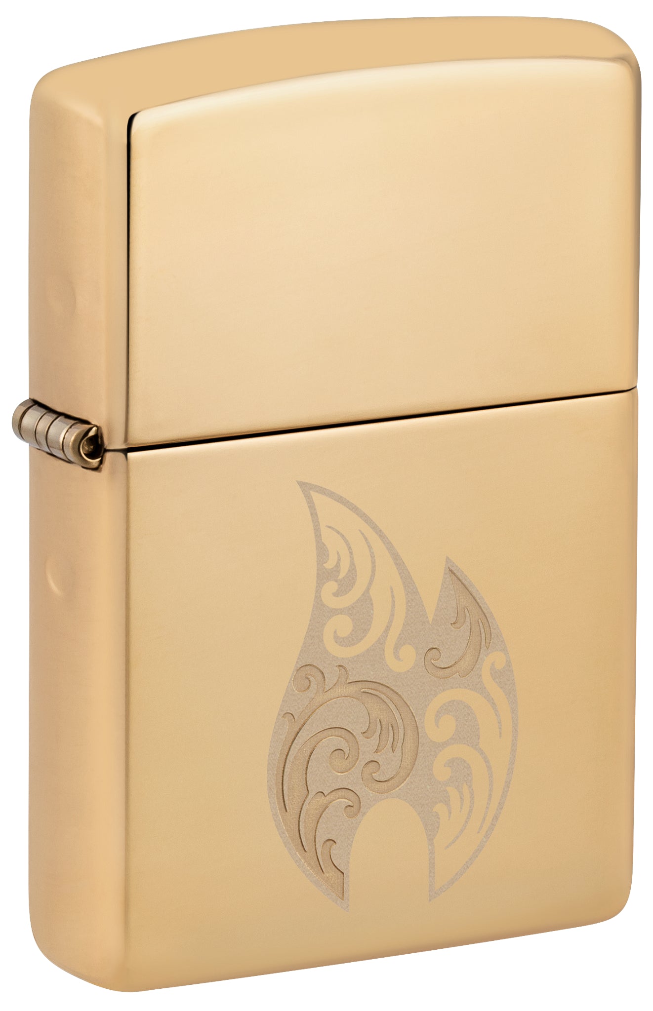 Zippo Filigree Flame Design High Polish Brass Windproof Lighter