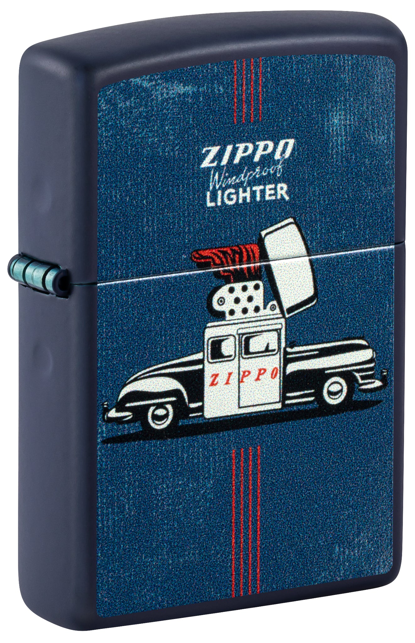 ZIPPO® LIGHTER ZIPPO Zippo Vintage Zippo Car Design Navy Matte Windproof Lighter