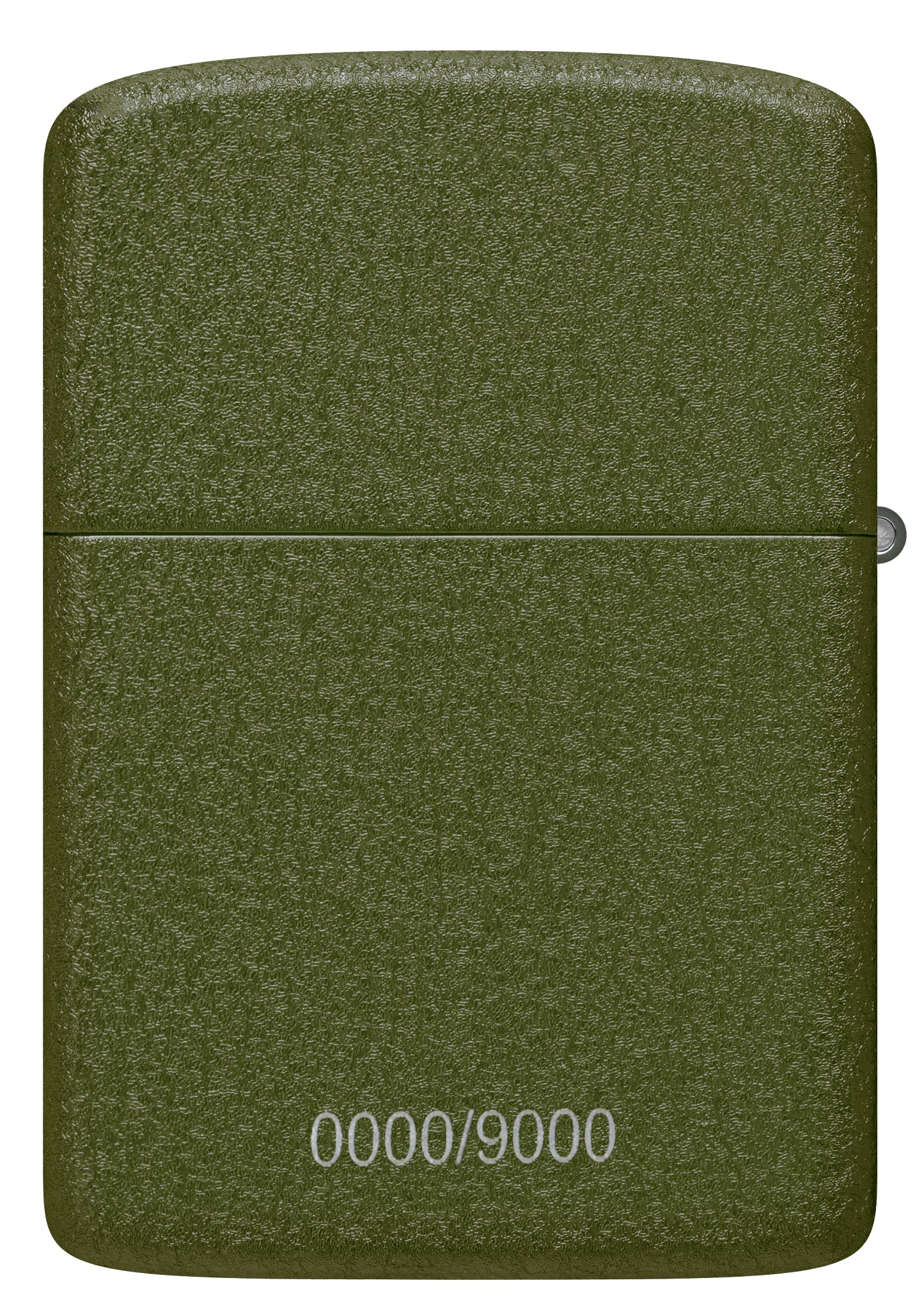 Back view of Zippo VE/VJ 80th Anniversary Collectible Steel Lighter and showing the consecutive numbering.