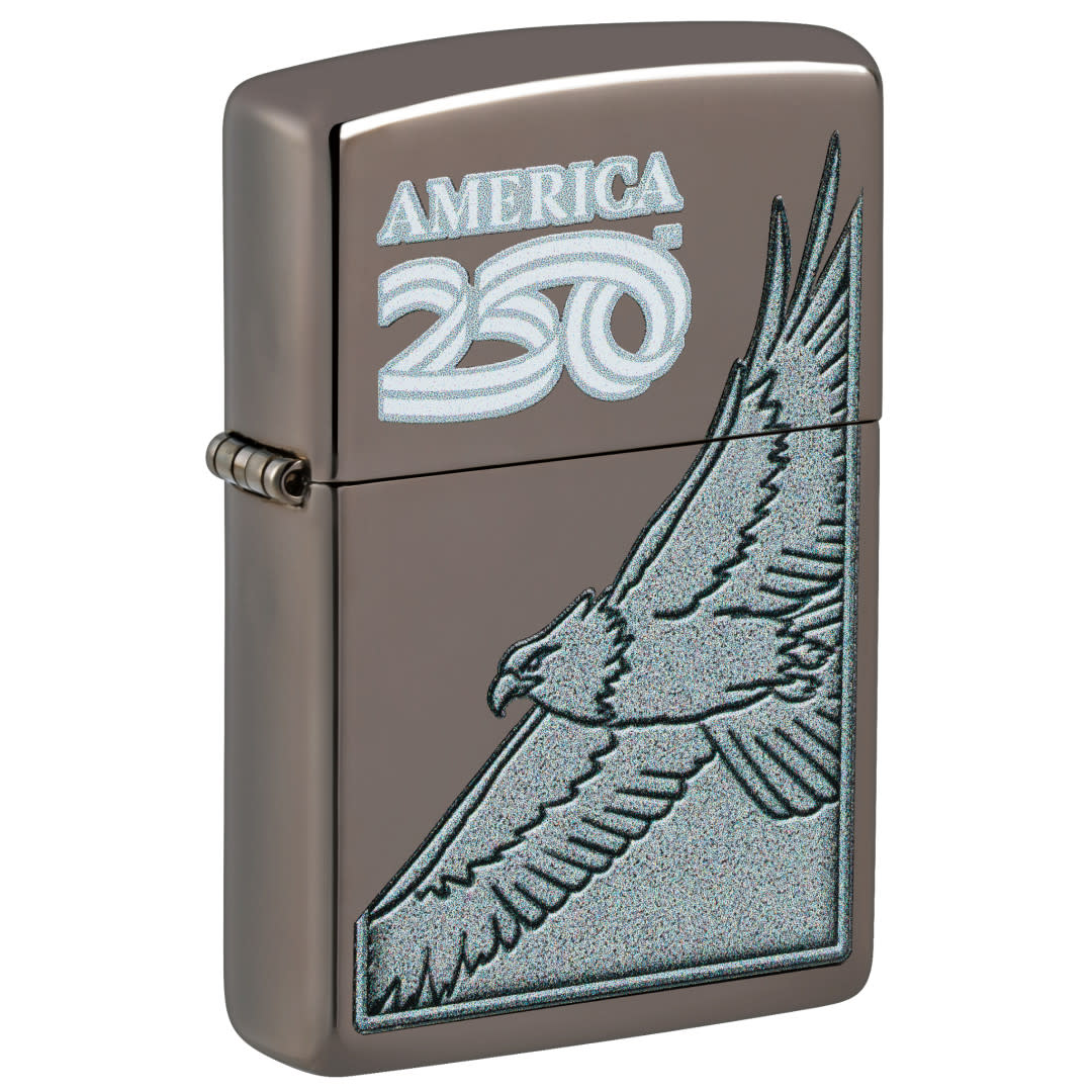 Zippo America250 Eagle Design Black Ice Windproof Lighter – Zippo USA