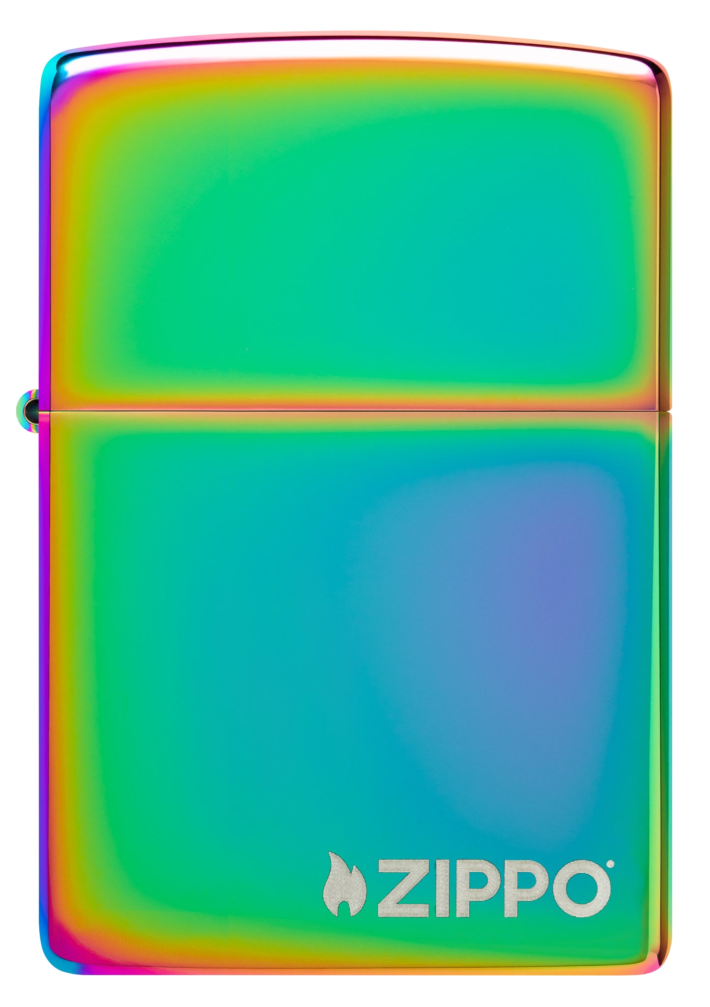 Front view of Classic Multi Color Zippo Logo Windproof Lighter.