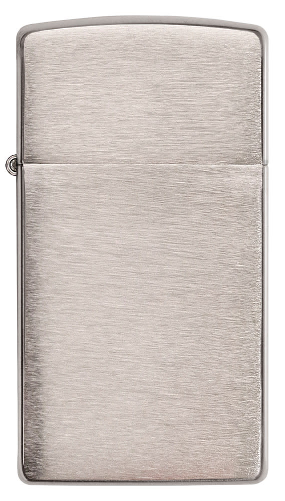 Front view of the Brushed Chrome Finish with Slim Case