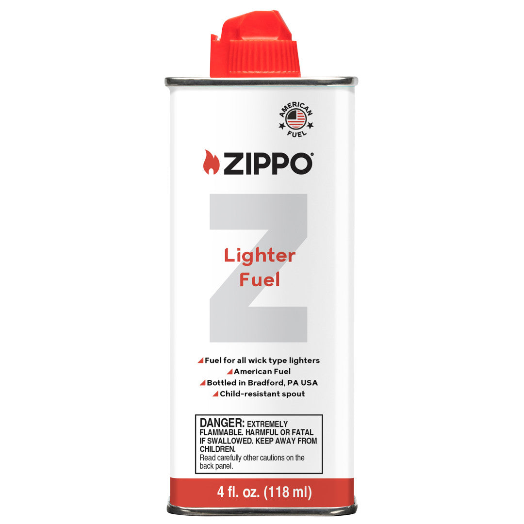 Front of 4 Fluid Ounce Zippo Lighter Fuel