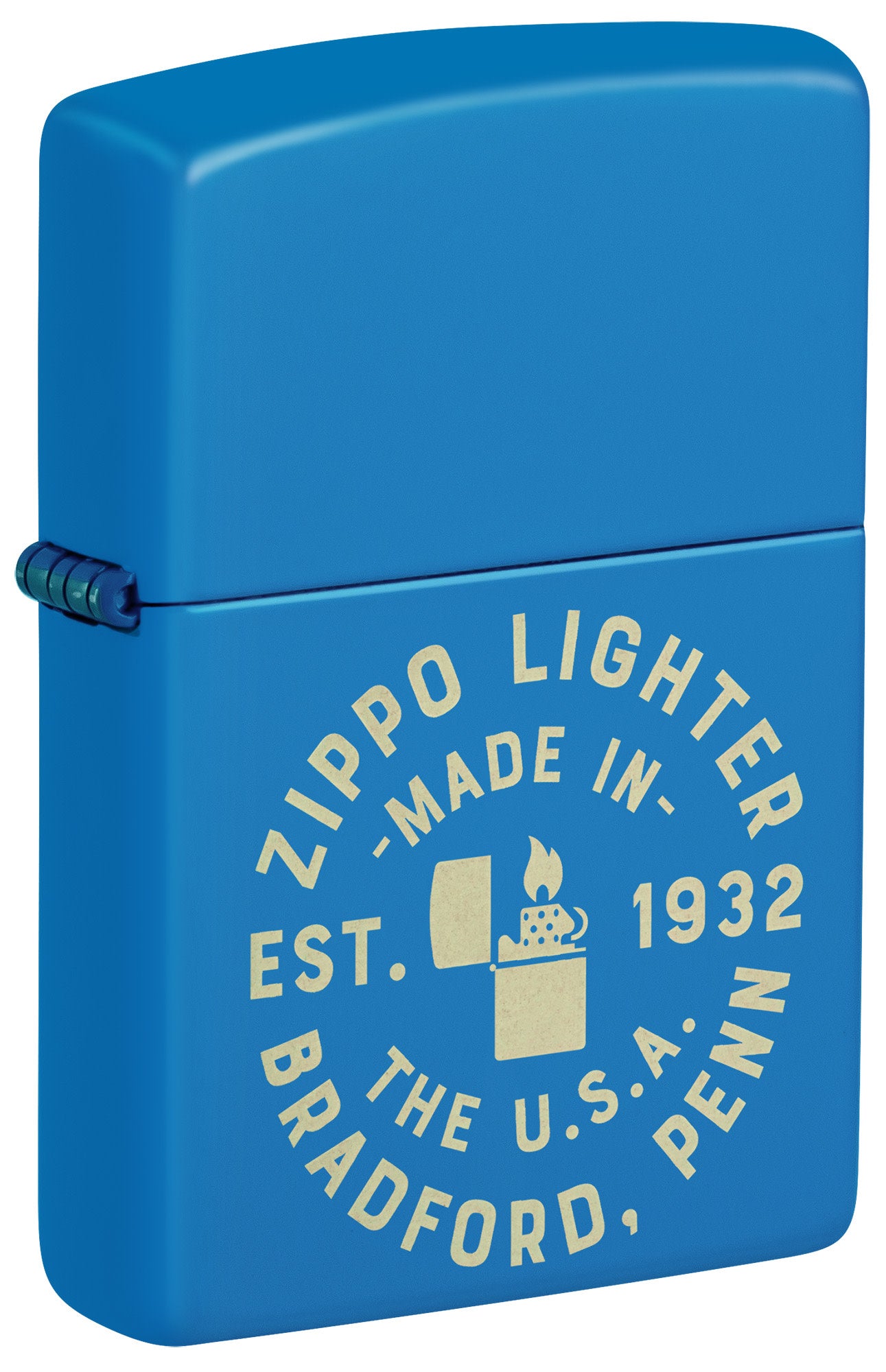Zippo Seal Design Sky Blue Matte Windproof Lighter – Zippo USA