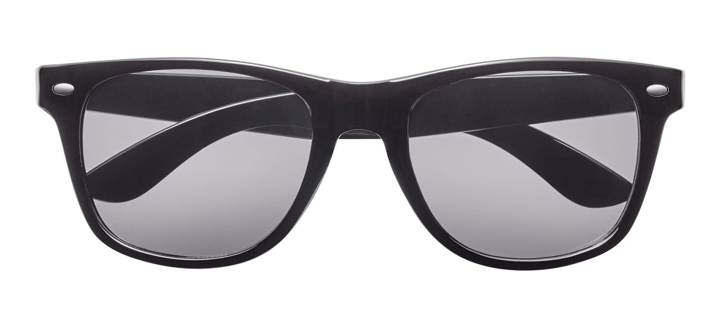 Front shot of Zippo Classic Sunglasses OB02 Black/Smoke Grey