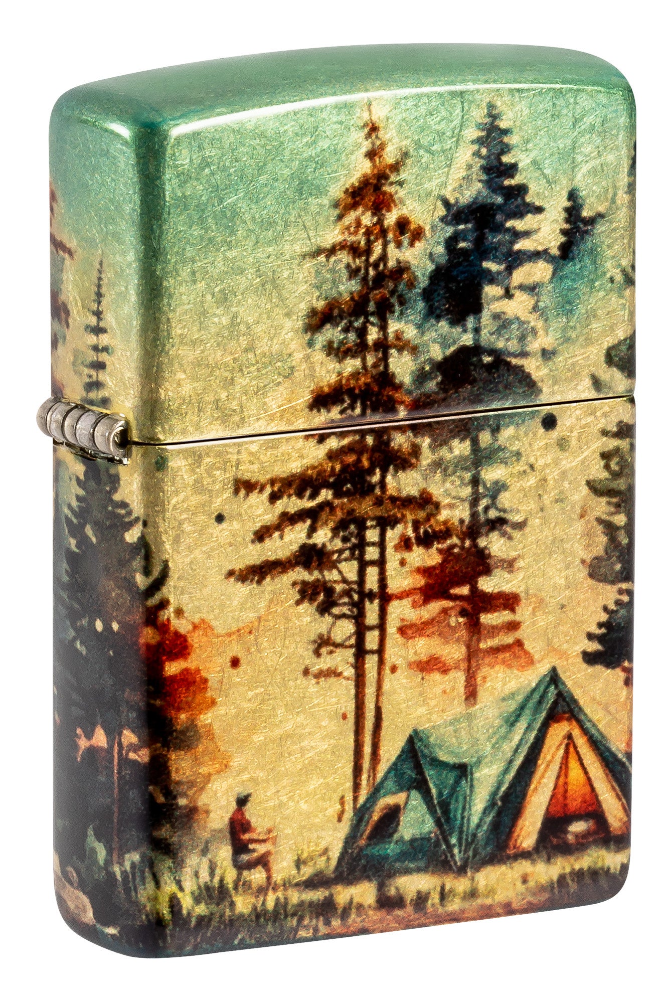 camping lighter Zippo Off the Grid Design 540 Tumbled Brass Windproof Lighter