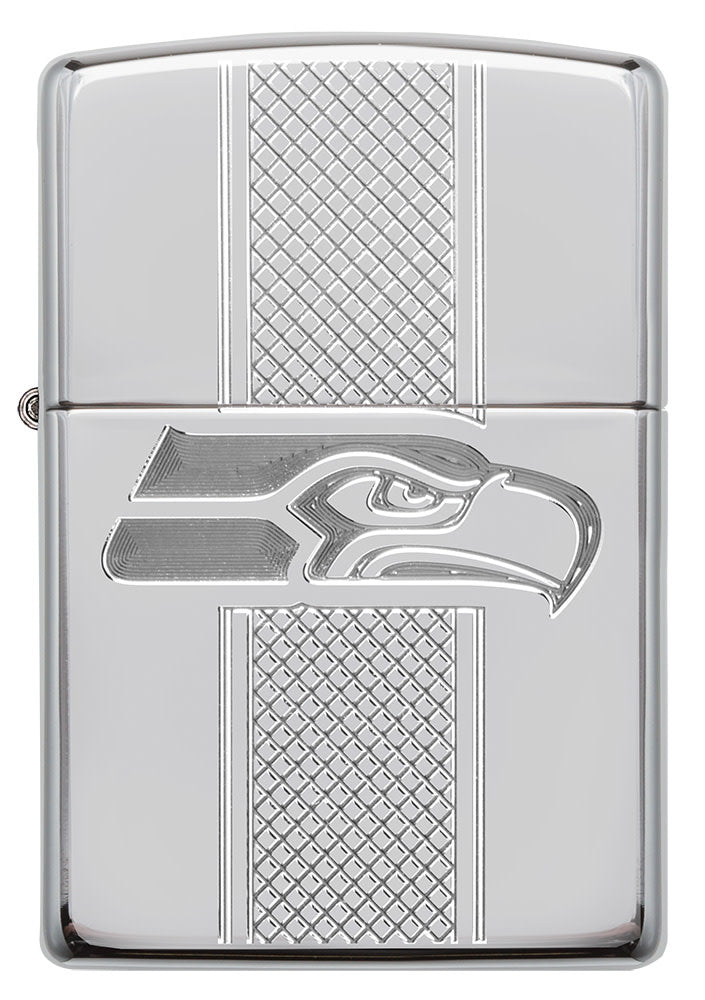 Front of NFL Seattle Seahawks Deep Carve Collectible Windproof Lighter