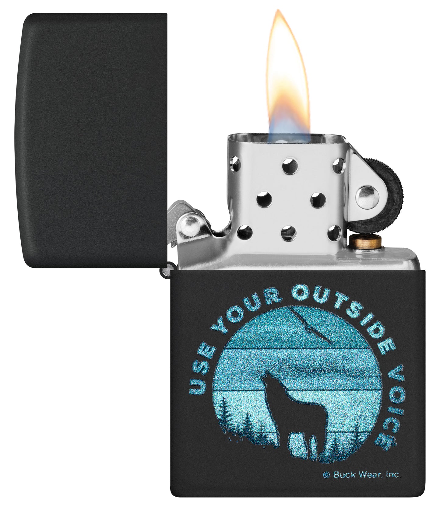 Buck Wear™ Use your Outside Voice Design open and unlit