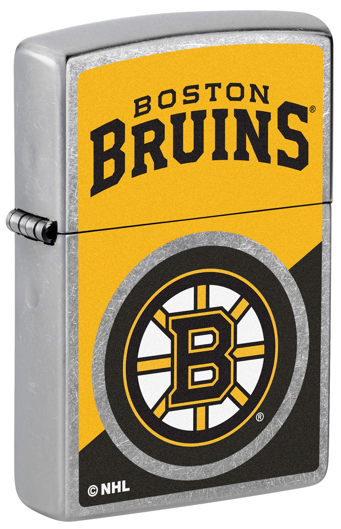 Zippo NHL® Boston Bruins® Colorblock Logo Design Street Chrome