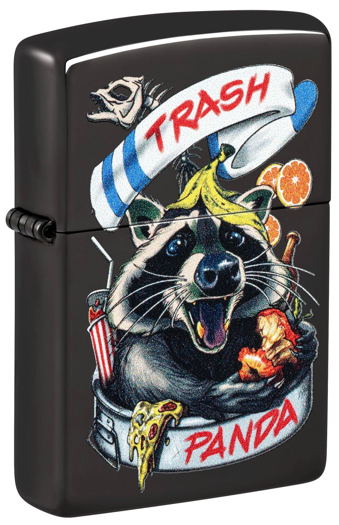 Zippo Masked Bandit Design Ebony Windproof Lighter – Zippo USA