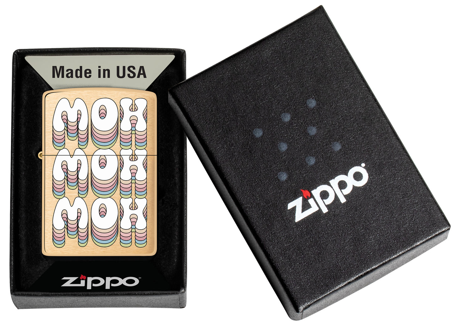 MOH Design Windproof Lighter in its packaging