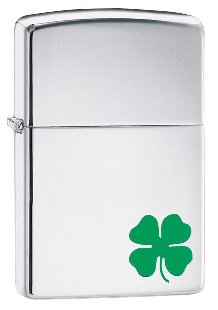 Four Leaf Clover Chrome Windproof Lighter – Zippo USA