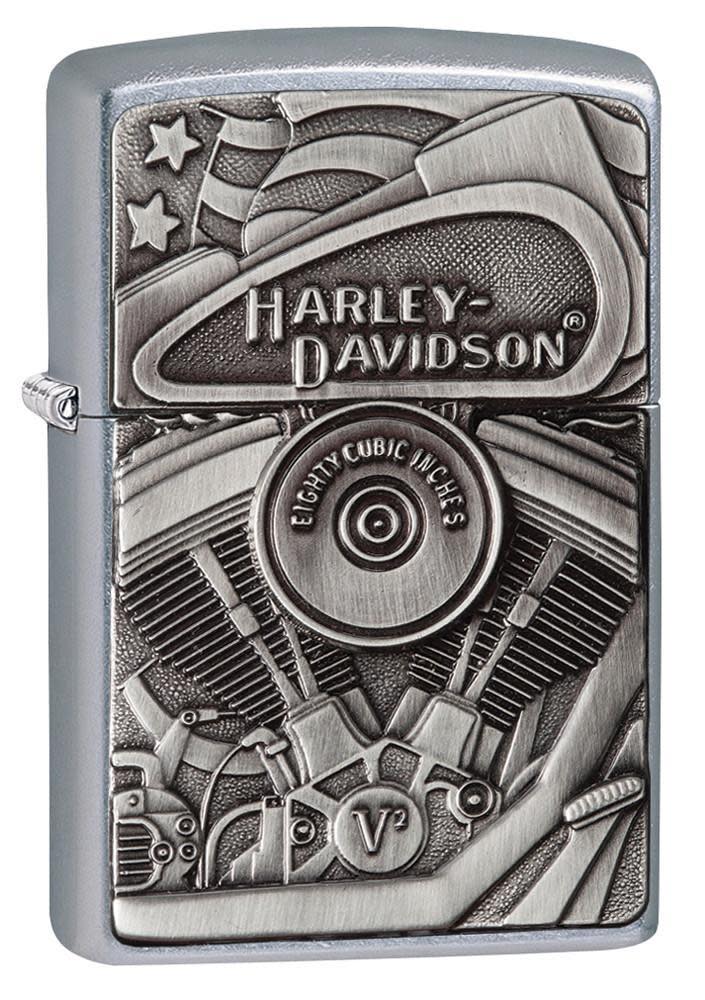 Harley-Davidson® engine Surprise Emblem Chrome Lighter – Zippo USA