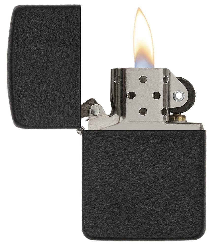 Black Crackle® 1941 Replica Case - open and lit