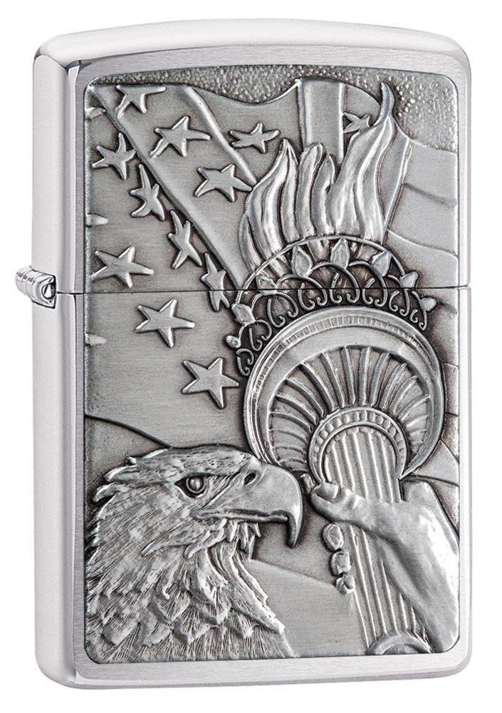 American Bald Eagle Zippo Lighter Brass Zippo With A Darkened Patina Bradford PA newest Made In The USA