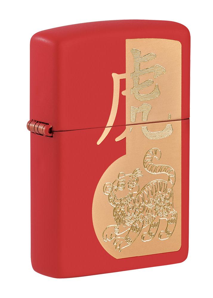 Year of the Tiger Design Red Matte Windproof Lighter – Zippo USA