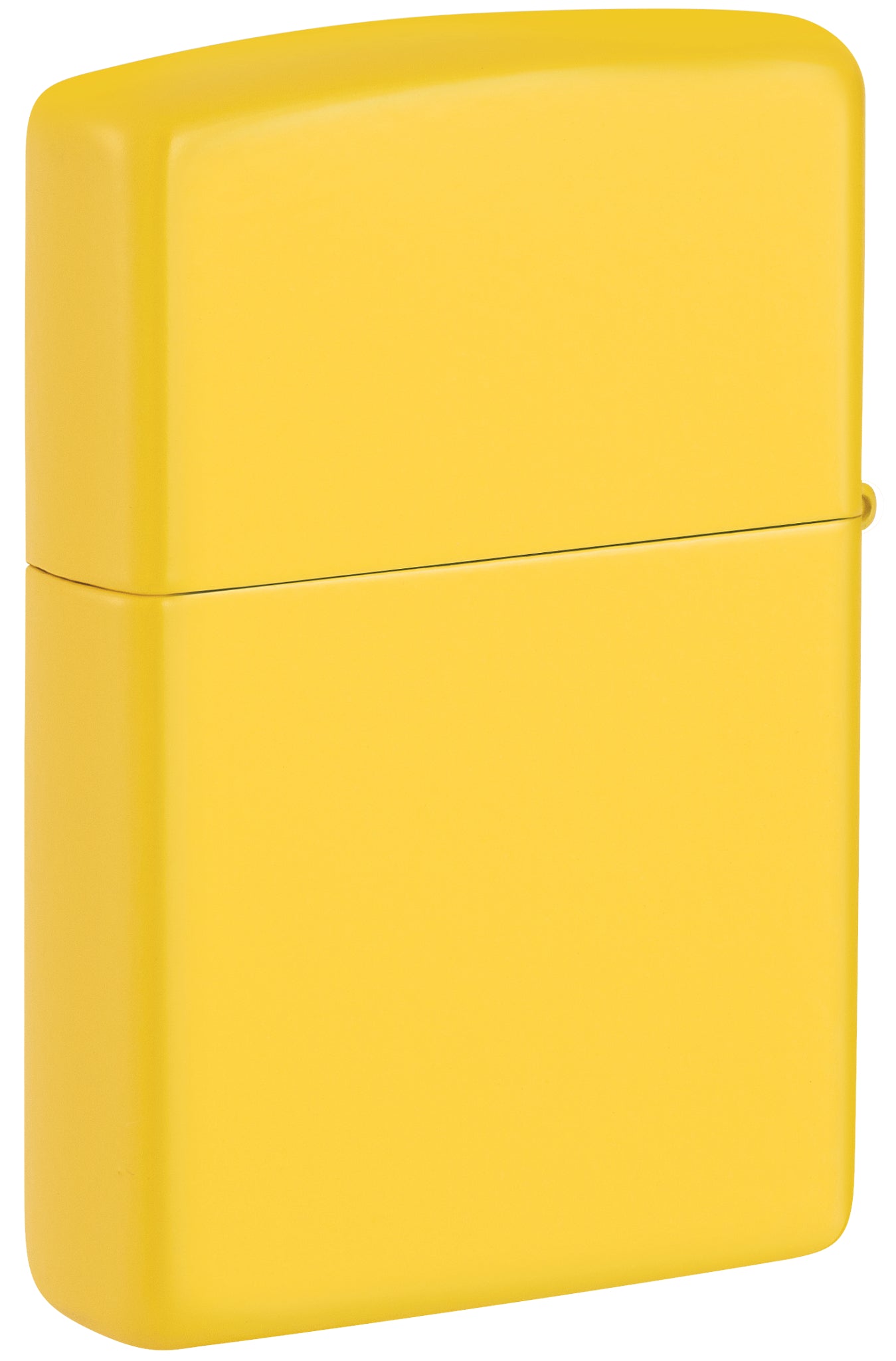 Back view of Zippo Bob Marley Sunshine Design Classic Sunflower Windproof Lighter standing at a 3/4 angle.