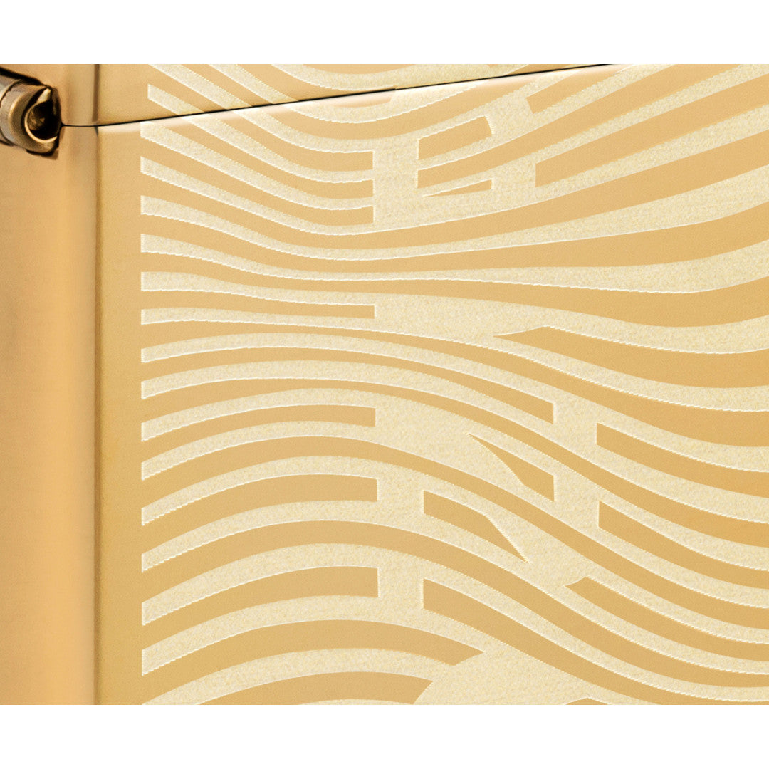 Front view of the lighter in the Rolling Tray and Lighter Gift Set close up to show the detail of the lighter.