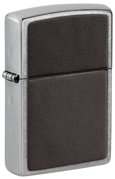 Zippo Brown Leather Emblem Street Chrome Windproof Lighter – Zippo USA