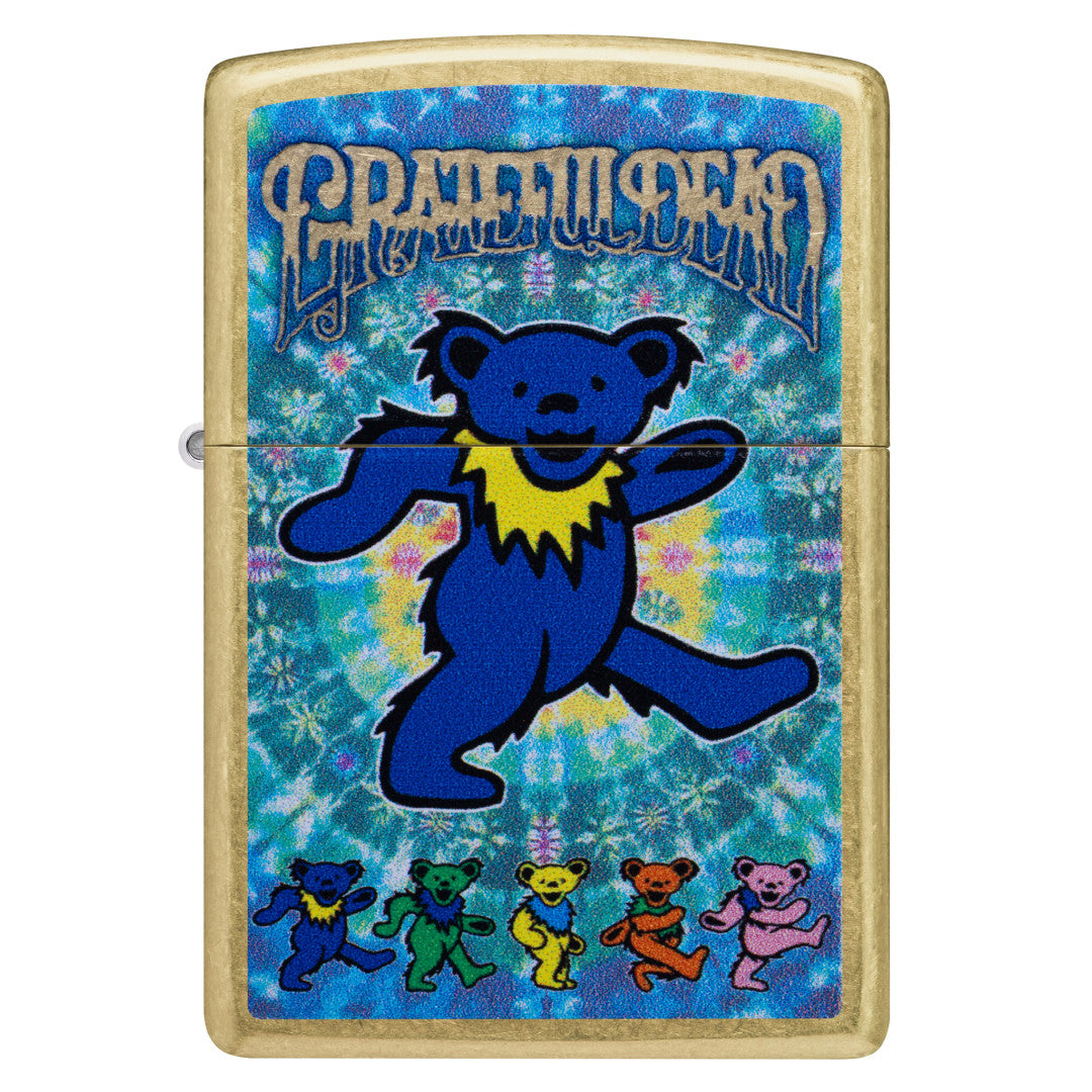 Zippo Grateful Dead Dancing Bears Design Street Brass Windproof