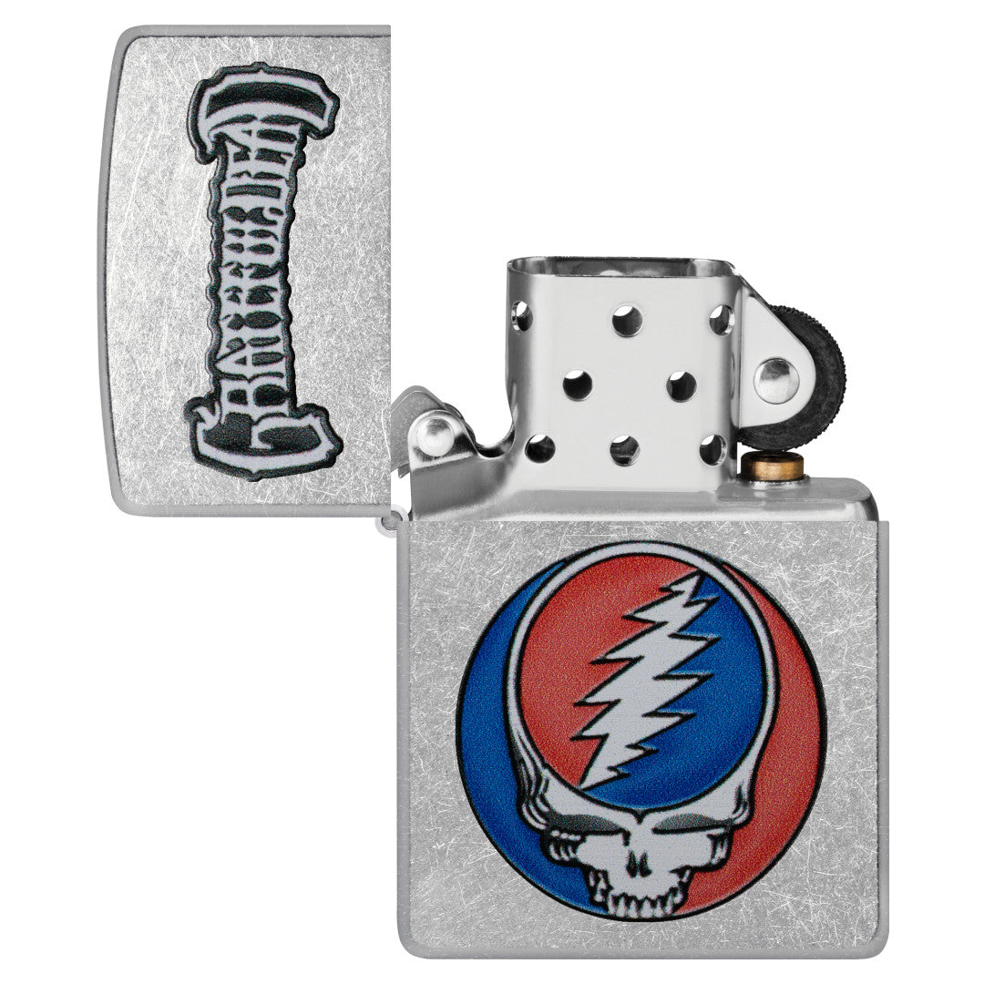 Zippo Grateful Dead Steal Your Face Design Street Chrome Windproof