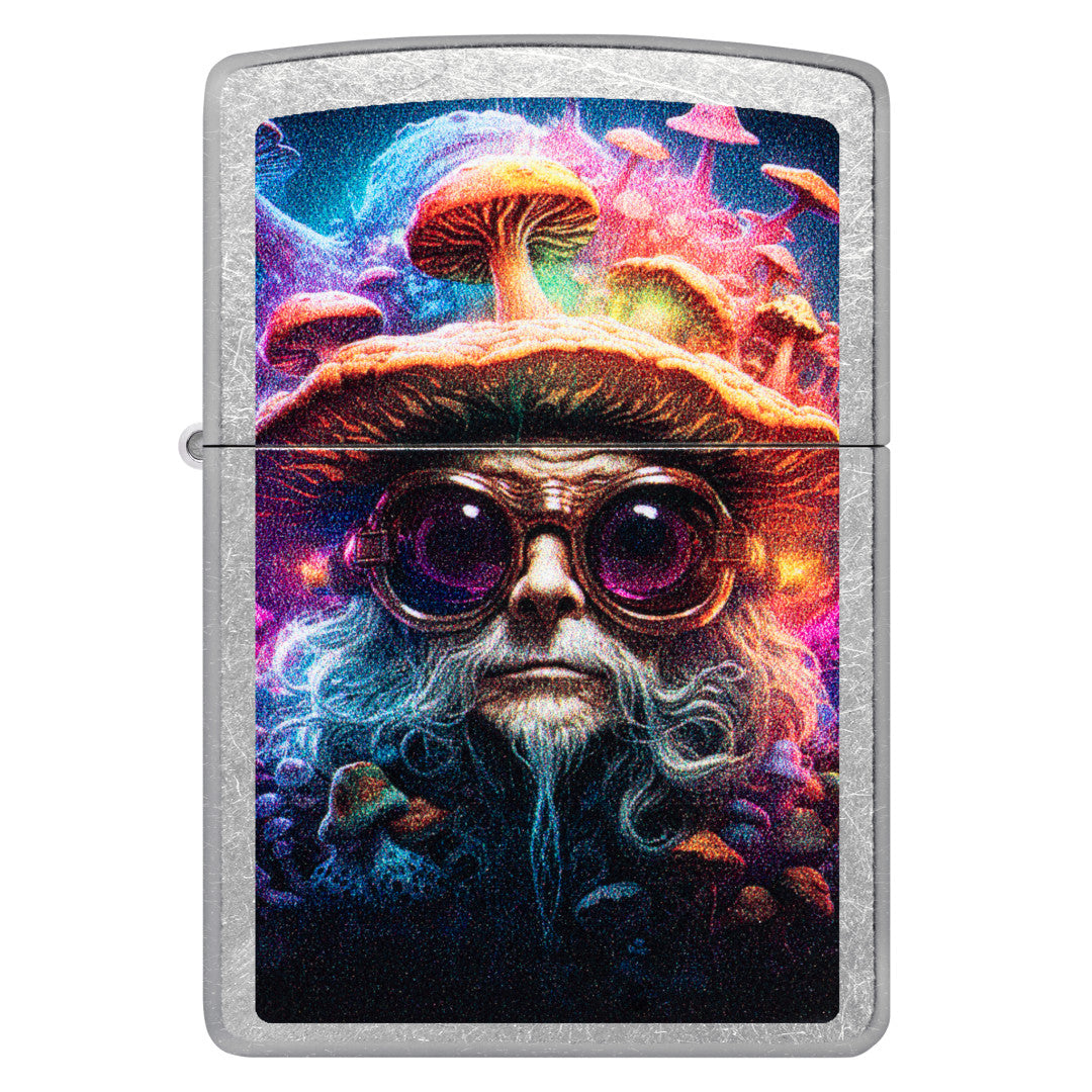 Zippo Mushroom Man Design Street Chrome Windproof Lighter – Zippo USA