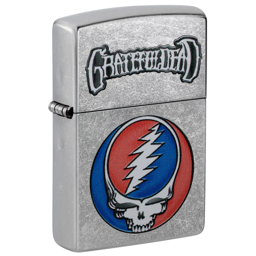 Zippo Grateful Dead Steal Your Face Design Street Chrome Windproof
