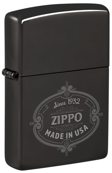170590 現状品 ZIPPO ジッポー Limited SINCE 1932 No.0568  1992年 [1000023021944] Zippo Plaque Design High Polish Black Windproof Lighter – Zippo USA