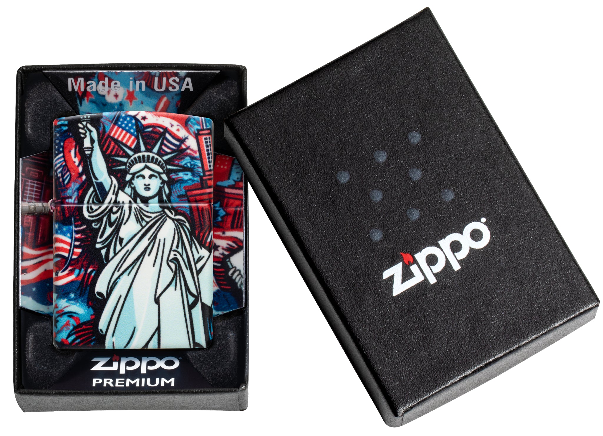 Zippo Lady Liberty Design 540 Matte Windproof Lighter – Zippo USA