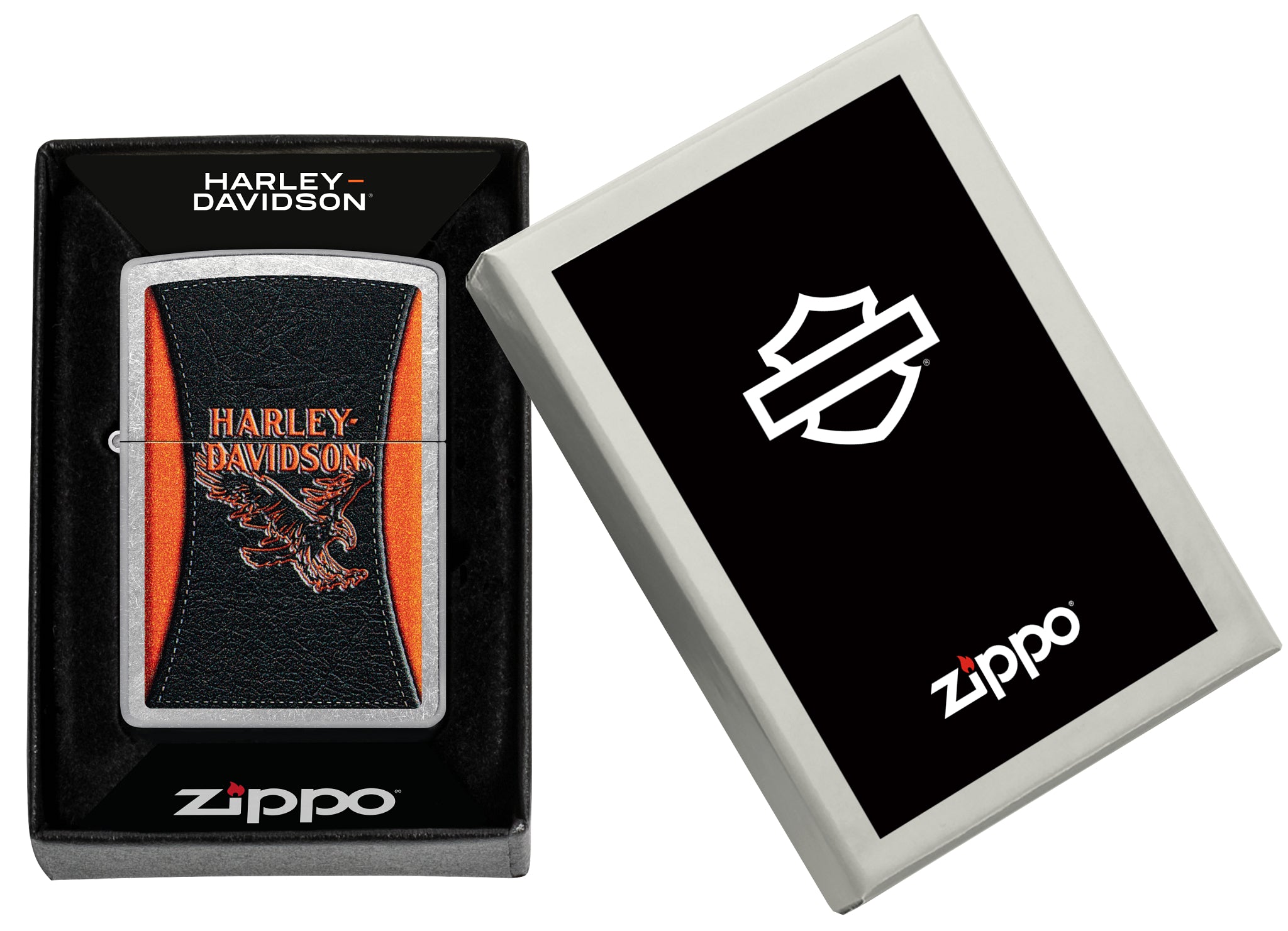 その他 ZIPPO Harley-Davidson Harley-Davidson® Purple Flames Design Black Matte Windproof