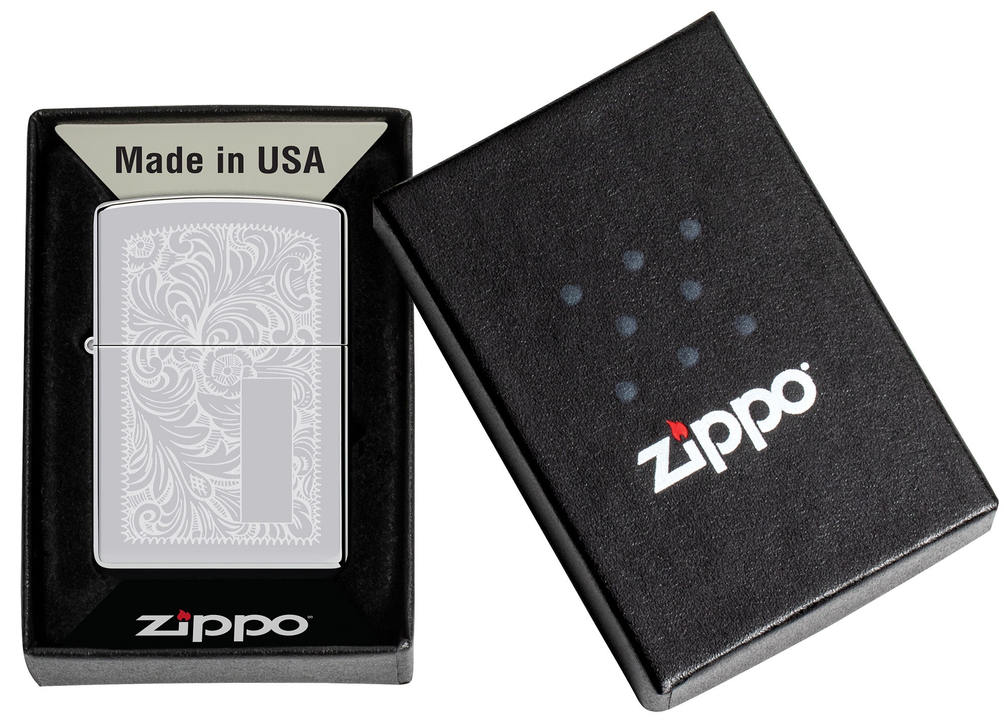 Zippo メジャー Zippo High Polish Chrome Venetian® Windproof Lighter – Zippo USA