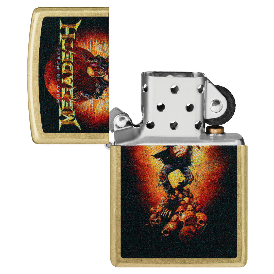 G.O.A.T. Rust In Peace Lサイズ Zippo Megadeth Rust In Peace Design Street Brass Windproof Lighter