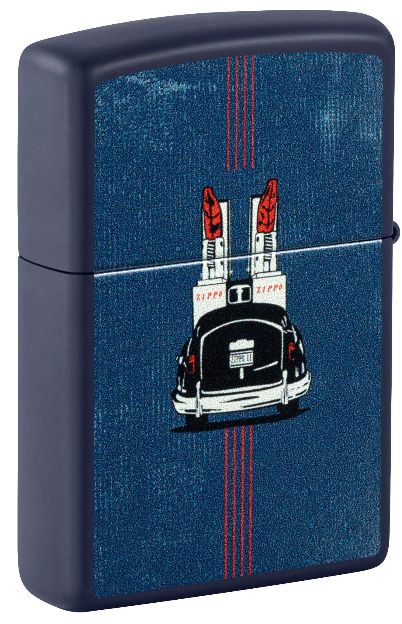 Zippo Vintage Zippo Car Design Navy Matte Windproof Lighter