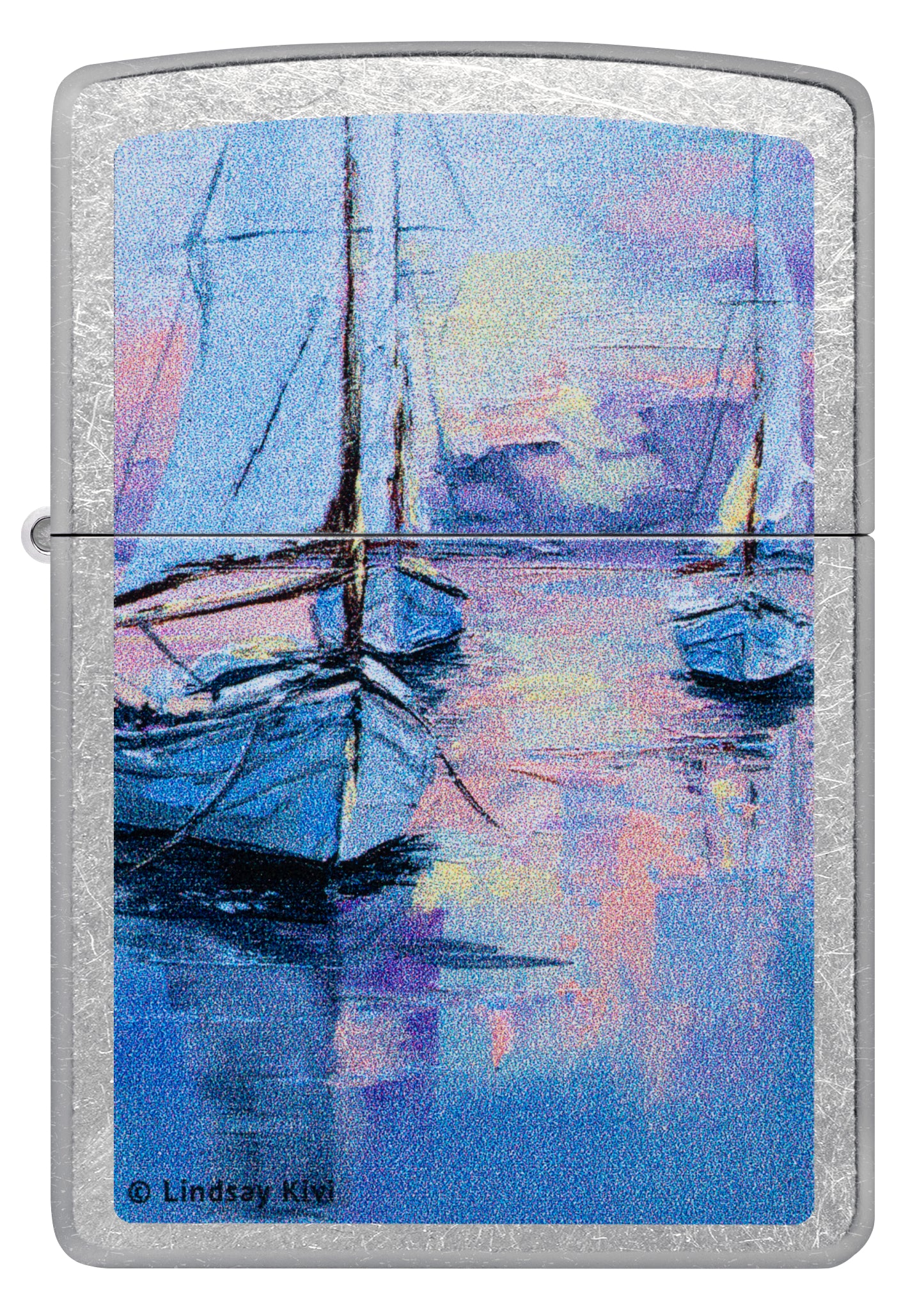 No.565 レトロシルクロード　スピリット　SILK LOAD　SPIRIT Zippo Lindsay Kivi Sailboats Design Street Chrome Windproof
