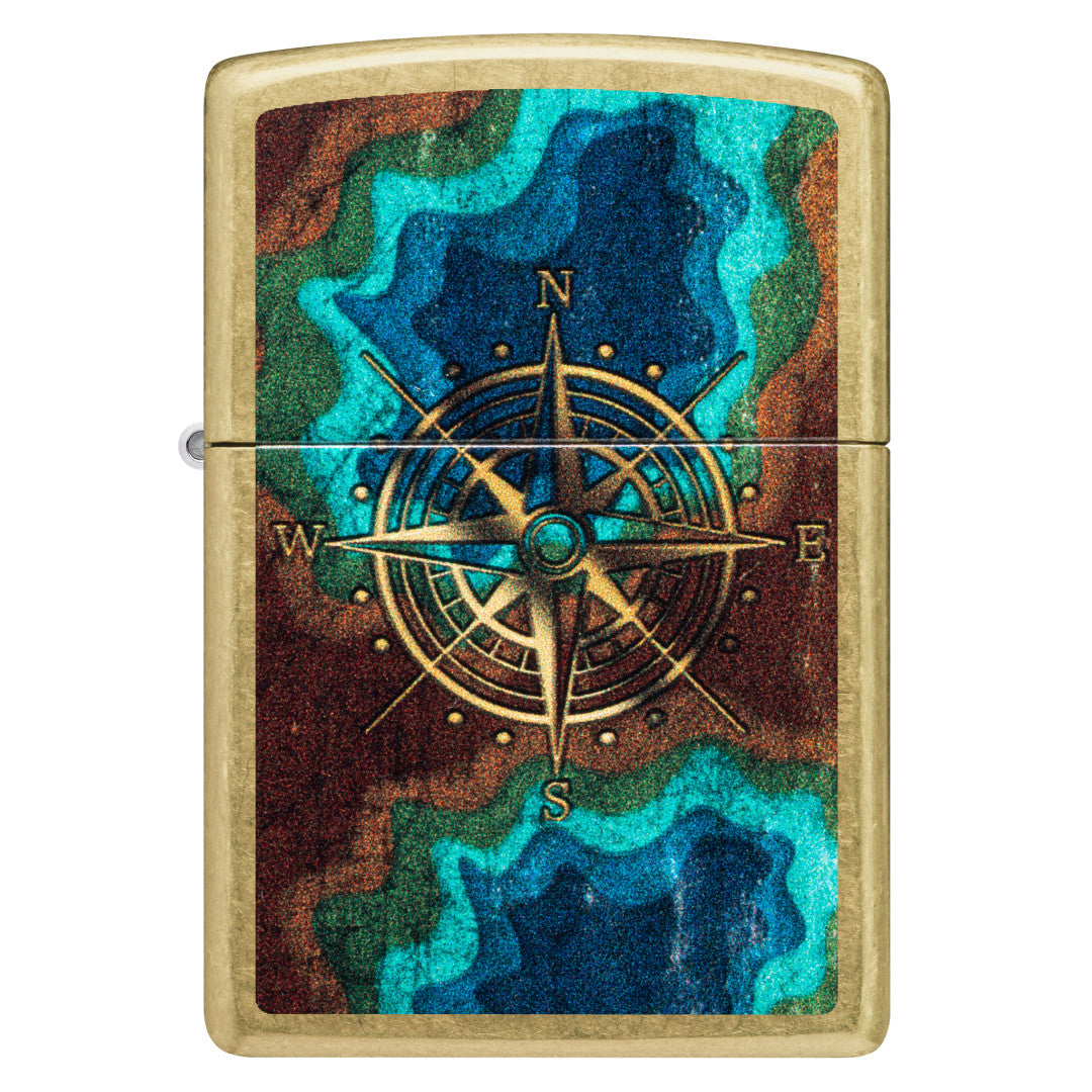 pipoページ Zippo Topo Compass Design Street Brass Windproof Lighter – Zippo USA