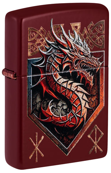 Zippo Dragon Shield Design Merlot Windproof Lighter – Zippo USA