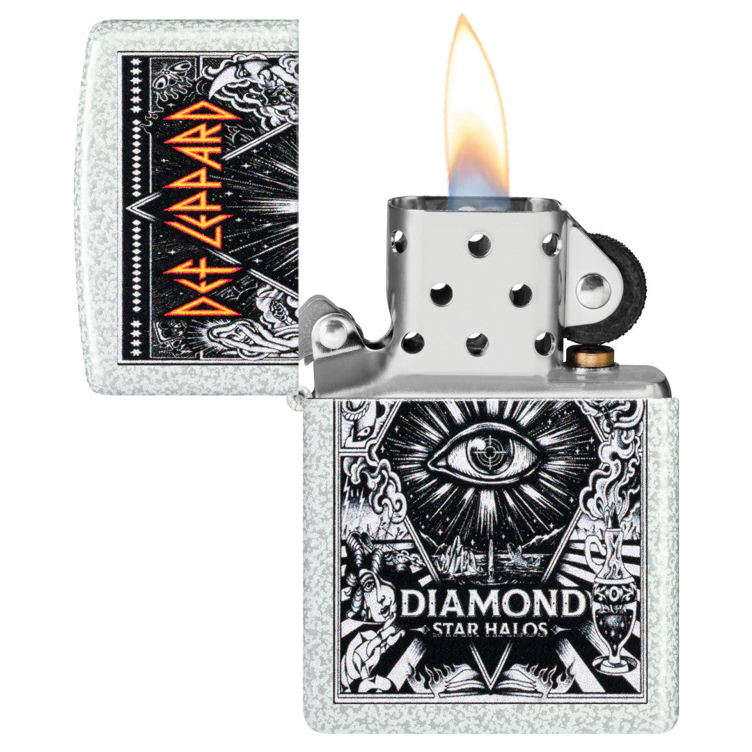 アルビ様　ZPI 　チタン左　スタードラグ　PSD-13　16メタニウム Zippo Def Leppard Diamond Star Halos Design Glacier Windproof