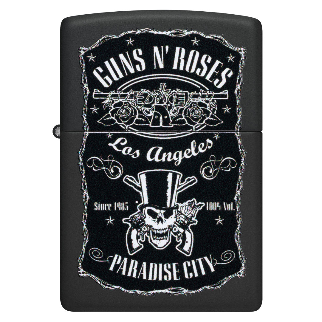1/6 タリバン兵+ISIS ZIPPO Zippo Guns N' Roses Paradise City Design Black Matte Windproof