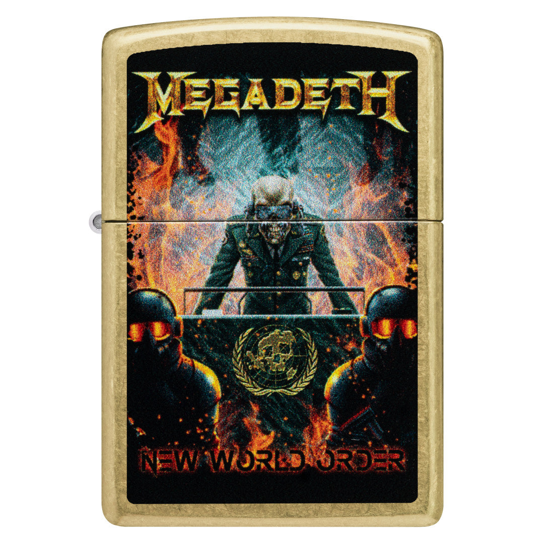 Zippo Megadeth New World Order Design Street Brass Windproof
