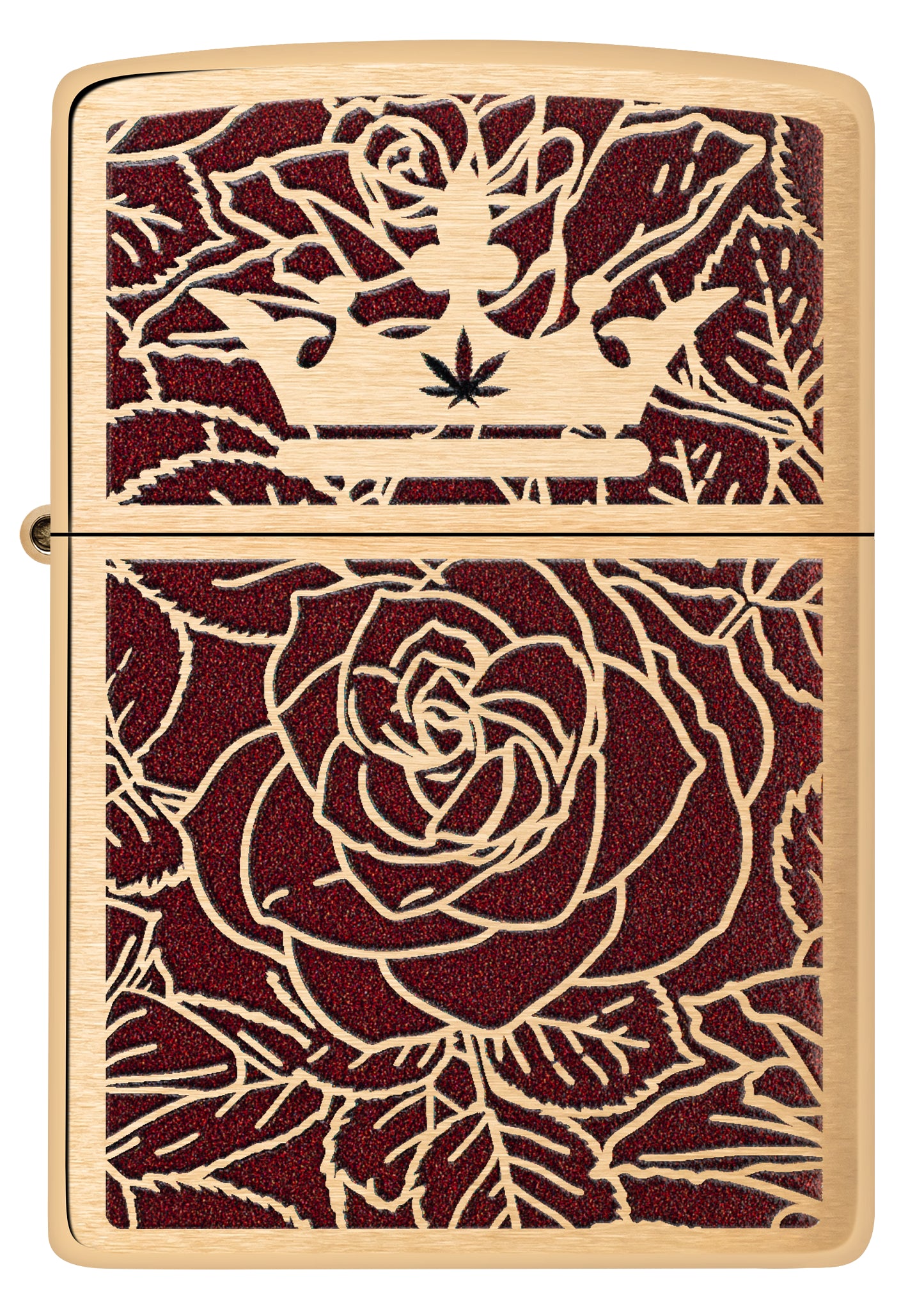 zippo クラウン King&Queen Crown Royal® Elegance Design Brushed Brass Windproof Lighter