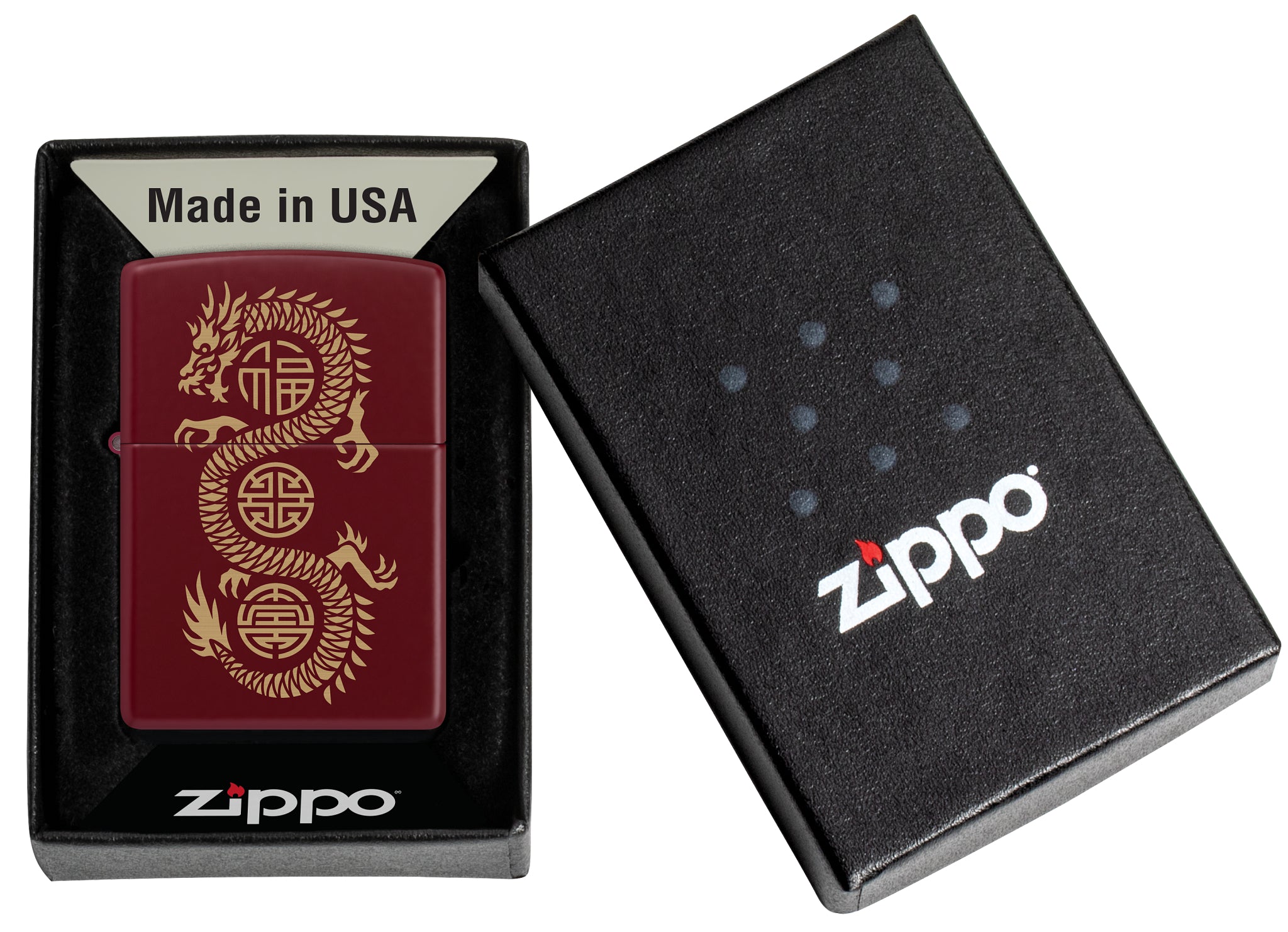 Zippo Lucky Dragon Design Merlot Windproof Lighter – Zippo USA